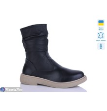 Черевики жіночі на зиму (6 пар р.37-41) чорний  "LIKA"