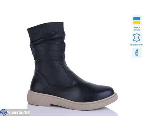 Черевики жіночі на зиму (6 пар р.37-41) чорний  "LIKA"
