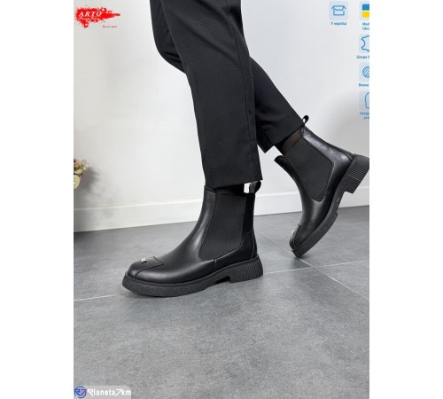 Черевики жіночі на зиму (8 пар р.36-41) чорний  "ARTO"