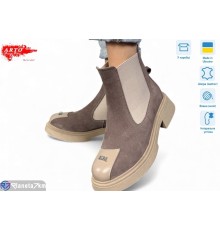 Черевики жіночі на зиму (6 пар р.36-41) коричневий  "ARTO"