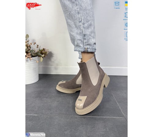 Черевики жіночі на зиму (6 пар р.36-41) коричневий  "ARTO"