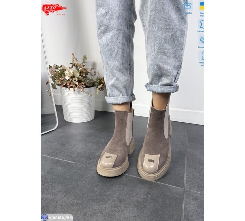 Черевики жіночі на зиму (6 пар р.36-41) коричневий  "ARTO"