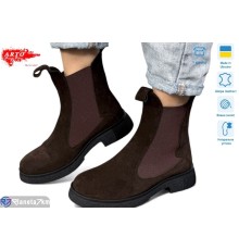 Черевики жіночі на зиму (8 пар р.36-41) коричневий  "ARTO"