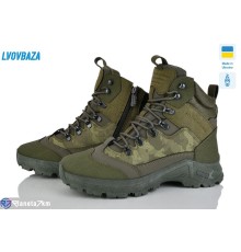 Черевики чоловічі на зиму (6 пар р.41-45) зелений  "LEOBAZA"