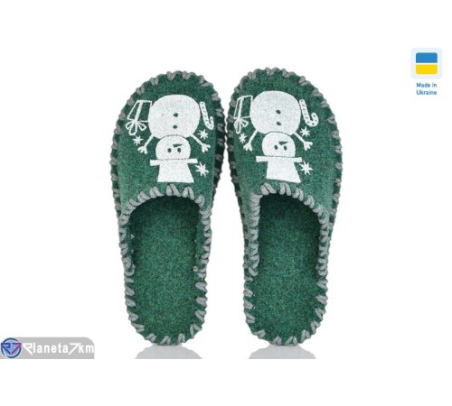 Тапки жіночі на весну/осінь (9 пар р.36-41) зелений  "Activ"