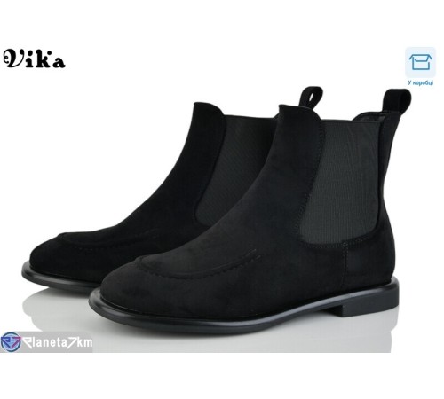 Черевики жіночі на весну/осінь (6 пар р.36-40) чорний  "Vika"