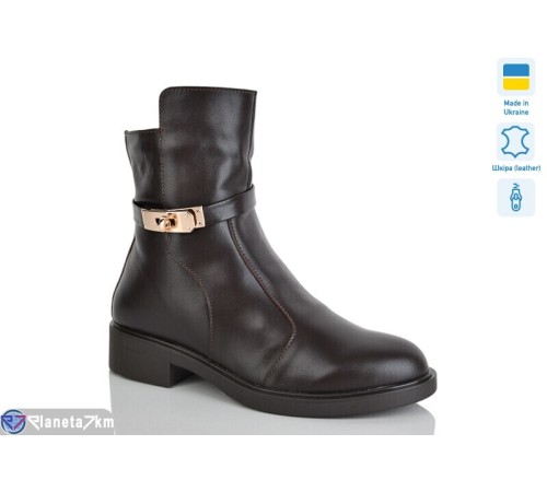 Черевики жіночі на зиму (6 пар р.37-41) коричневий  "LIKA"