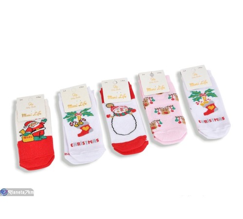 Шкарпетки дитячі на весну/осінь (12 шт. р.сетка 0-4) мікс  "Olla"
