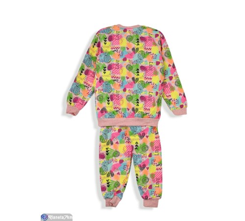 Дитяча піжама на зиму (5 шт. р.сетка 8-12) рожевий  "Olla"