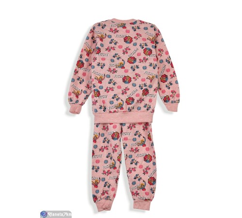 Дитяча піжама на зиму (5 шт. р.сетка 8-12) рожевий  "Olla"