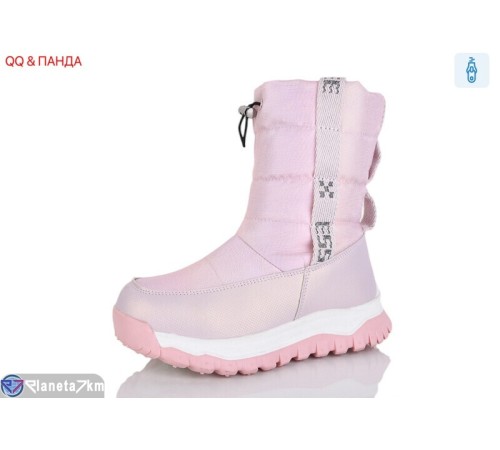 Дутики дитячі на зиму (8 пар р.32-37) рожевий  "QQ&Панда"