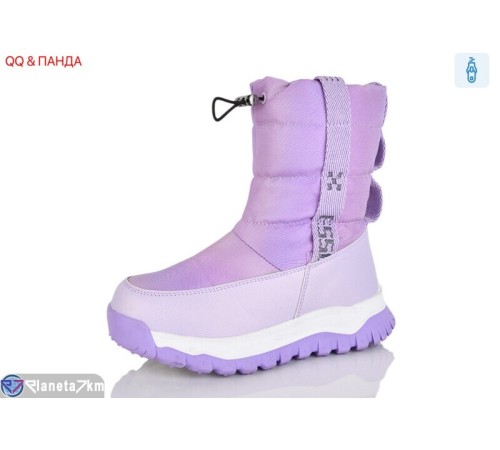 Дутики дитячі на зиму (8 пар р.32-37) фіолетовий  "QQ&Панда"