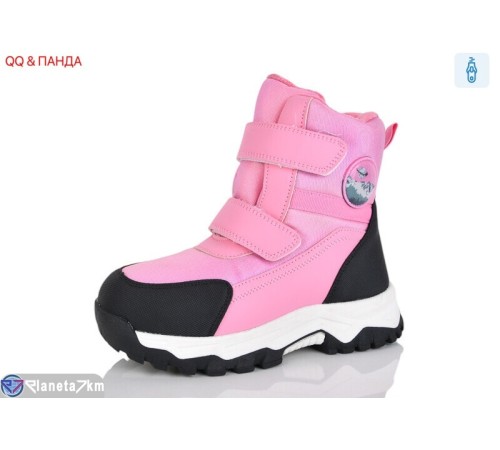 Черевики дитячі на зиму (8 пар р.32-37) рожевий  "QQ&Панда"