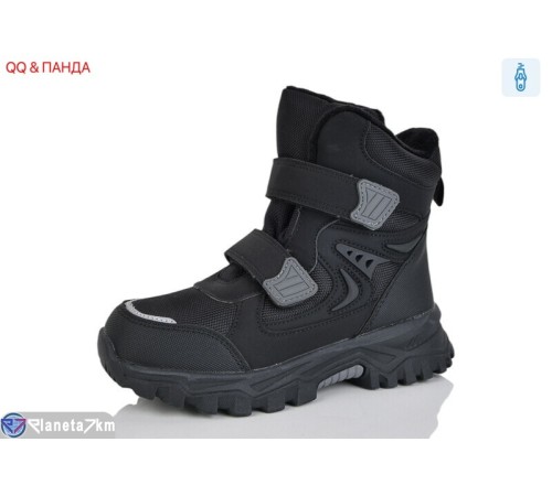 Черевики дитячі на зиму (8 пар р.32-37) чорний  "QQ&Панда"