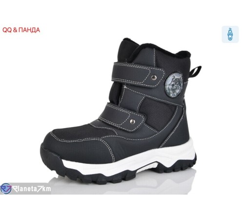 Черевики дитячі на зиму (8 пар р.32-37) чорний  "QQ&Панда"