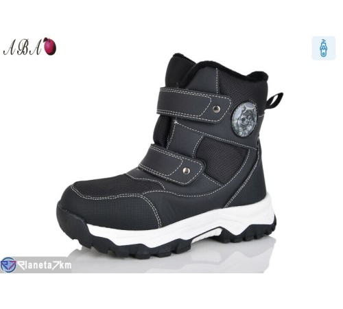 Черевики дитячі на зиму (8 пар р.32-37) чорний  "Aba"