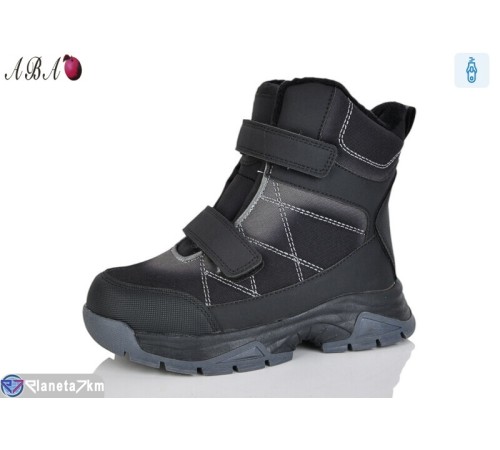 Черевики дитячі на зиму (8 пар р.32-37) чорний  "Aba"