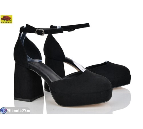 Туфлі жіночі на весну/осінь (6 пар р.36-40) чорний  "Mei De Li"