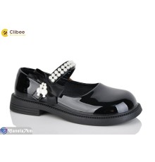 Дитячі туфлі на весну/осінь (6 пар р.32-37) чорний  "Clibee-Apawwa"