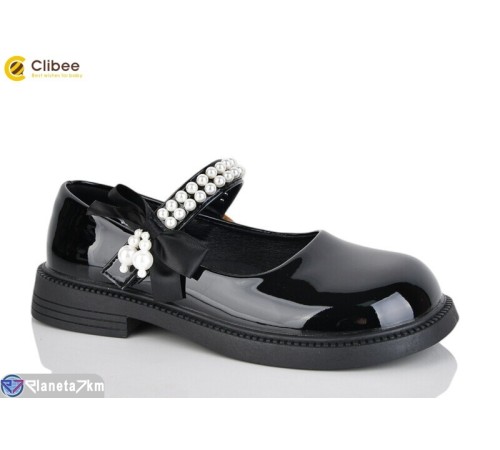 Дитячі туфлі на весну/осінь (6 пар р.32-37) чорний  "Clibee-Apawwa"