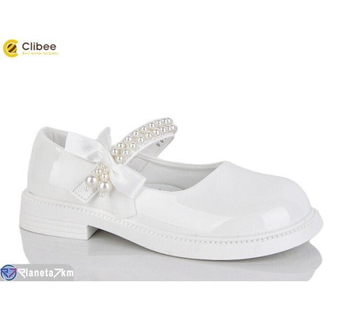Дитячі туфлі на весну/осінь (6 пар р.32-37) білий  "Clibee-Apawwa"