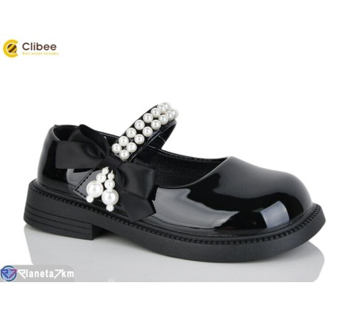 Дитячі туфлі на весну/осінь (6 пар р.26-31) чорний  "Clibee-Apawwa"