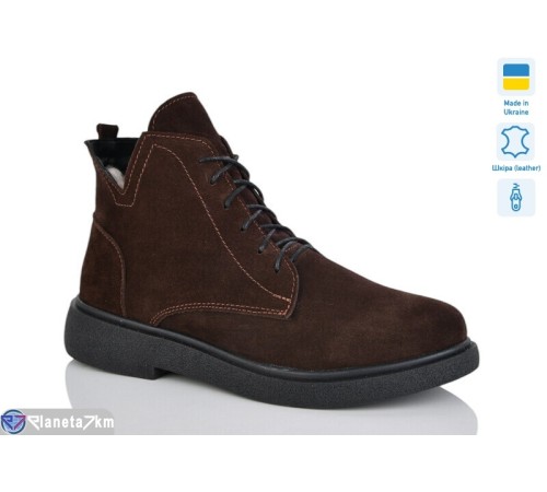 Черевики жіночі на зиму (6 пар р.37-41) коричневий  "LIKA"