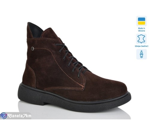 Черевики жіночі на весну/осінь (6 пар р.37-41) коричневий  "LIKA"