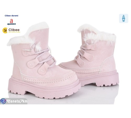 Черевики дитячі на зиму (5 пар р.23-27) рожевий  "BELIES-D"