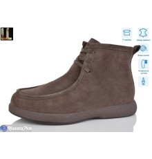 Черевики жіночі на зиму (8 пар р.36-41) коричневий  "Lilin"