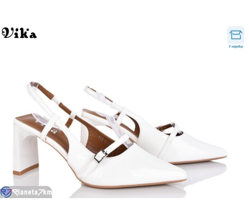 Туфлі жіночі на весну/осінь (6 пар р.36-40) білий  "Vika"