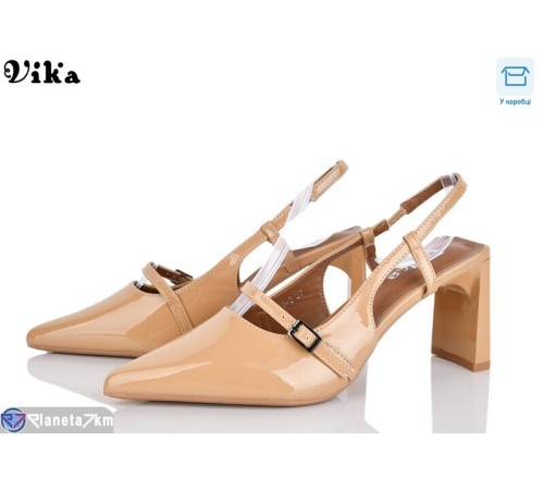 Туфлі жіночі на весну/осінь (6 пар р.36-40) коричневий  "Vika"