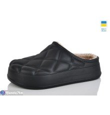 Жіночі сабо на зиму (6 пар р.36-41) чорний  "LOTTOS"