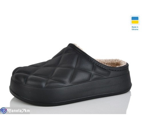 Жіночі сабо на зиму (6 пар р.36-41) чорний  "LOTTOS"