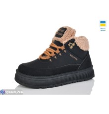 Черевики жіночі на зиму (7 пар р.36-41) чорний  "LOTTOS"