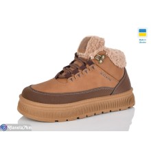 Черевики жіночі на зиму (8 пар р.36-41) camel  "LOTTOS"