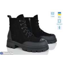 Черевики жіночі на зиму (6 пар р.36-41) чорний  "LISA"