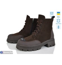 Черевики жіночі на зиму (6 пар р.36-41) коричневий  "LISA"