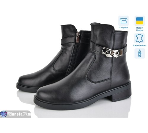 Черевики жіночі на зиму (6 пар р.36-41) чорний  "LISA"