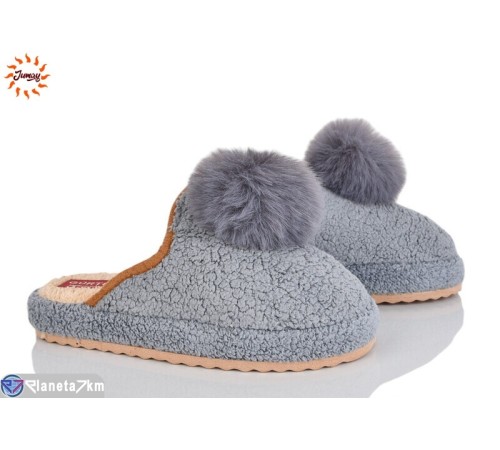 Тапки жіночі на зиму (8 пар р.36-40) сірий  "Jumay"