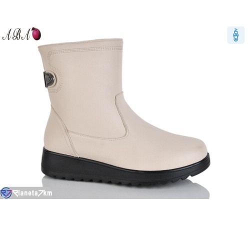Черевики жіночі на зиму (8 пар р.36-41) бежевий  "Aba"