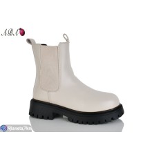 Черевики жіночі на зиму (6 пар р.36-41) бежевий  "Aba"