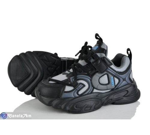 Дитячі кросівки на весну/осінь (6 пар р.32-37) сірий  "Laifakids"