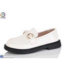 Дитячі туфлі на весну/осінь (8 пар р.31-36) бежевий  "Леопард"