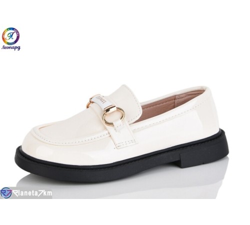 Дитячі туфлі на весну/осінь (8 пар р.31-36) бежевий  "Леопард"