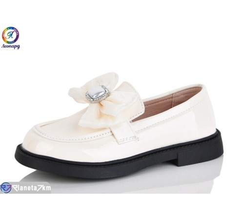 Дитячі туфлі на весну/осінь (8 пар р.31-36) бежевий  "Леопард"