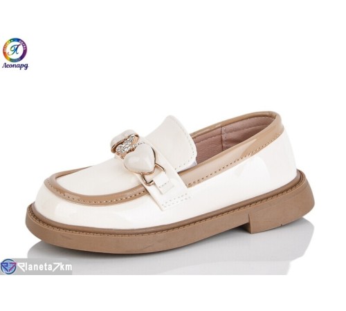 Дитячі туфлі на весну/осінь (8 пар р.26-30) бежевий  "Леопард"