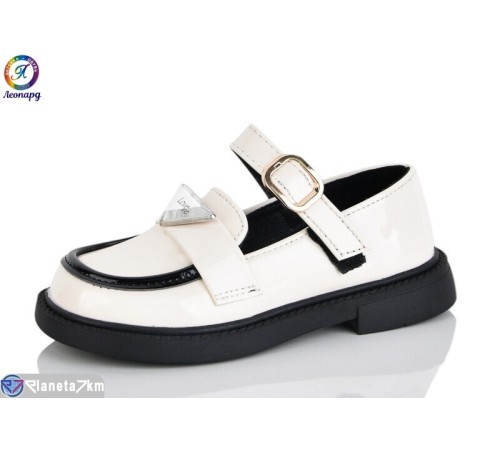 Дитячі туфлі на весну/осінь (8 пар р.26-30) бежевий  "Леопард"