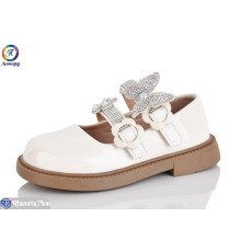 Дитячі туфлі на весну/осінь (8 пар р.26-30) чорний  "Леопард"