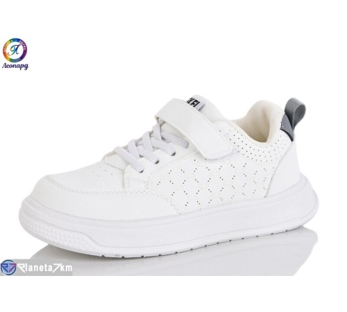 Дитячі кросівки на весну/осінь (6 пар р.32-37) білий  "Леопард"